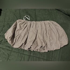 NWT SIM & SAM GINGHAM bubble mini SKIRT